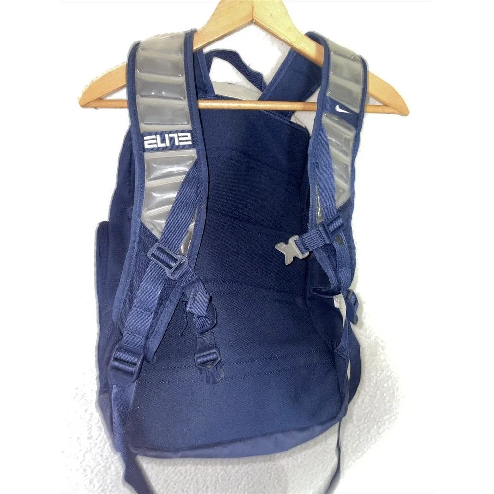 Nike Elite Pro 32L Basketball Backpack - Navy Blue/White